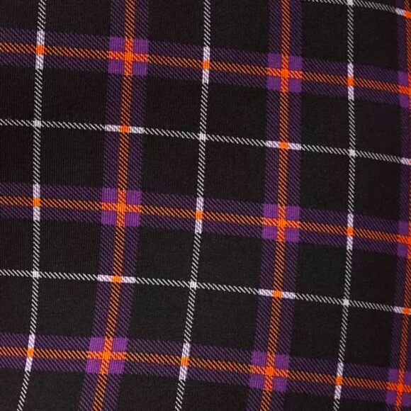 ❤️NWT VINTAGE TORRID LEGGING - HALLOWEEN TREAT PLAID - COMFORT WAIST OPAQUE 4X - Picture 3 of 10
